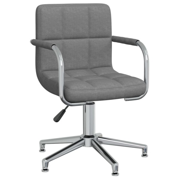 Swivel dining chair, light gray, fabric (334729)