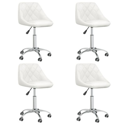Swivel dining chairs, 4...