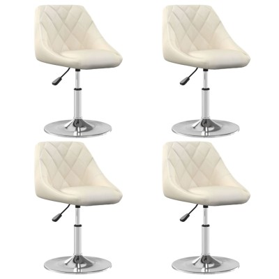 Swivel dining chairs, 4...