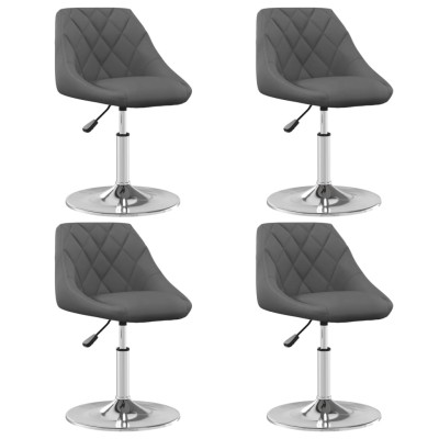 Swivel dining chairs, 4...
