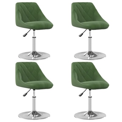 Swivel dining chairs, 4...