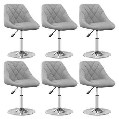 Swivel dining chairs, 6...