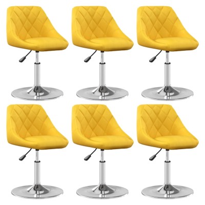 Swivel dining chairs, 6...