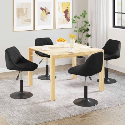 Swivel dining chairs, 4...