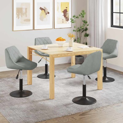 Swivel dining chairs, 4...