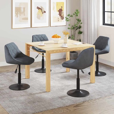 Swivel dining chairs, 4...