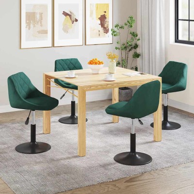 Swivel dining chairs, 4...