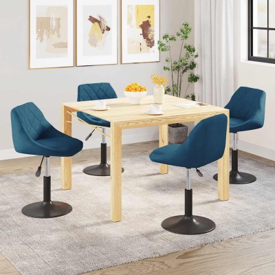 Swivel dining chairs, 4...