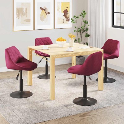 Swivel dining chairs, 4...