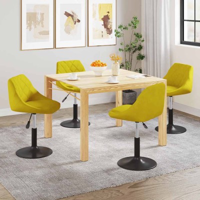 Swivel dining chairs, 4...