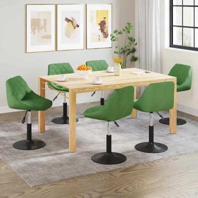 Swivel dining chairs, 6...