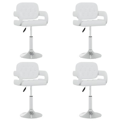 Swivel dining chairs, 4...
