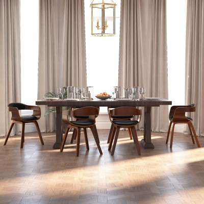 Dining room chairs, 6 pcs.,...