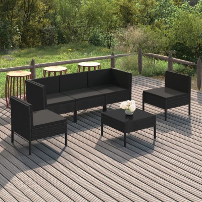 Garden set with cushions, 6...