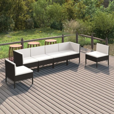 Garden set with cushions, 6...