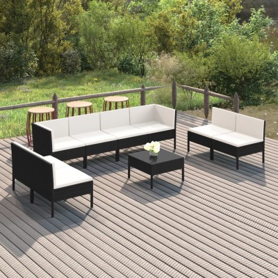 Garden set with cushions, 9...