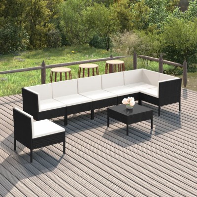 Garden set with cushions, 8...