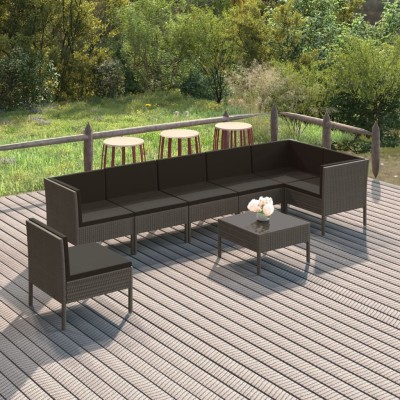 Garden set with cushions, 8...