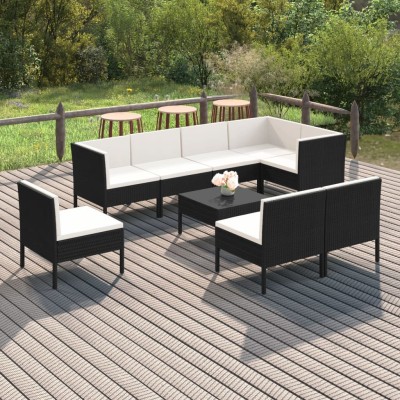 Garden set with cushions, 9...