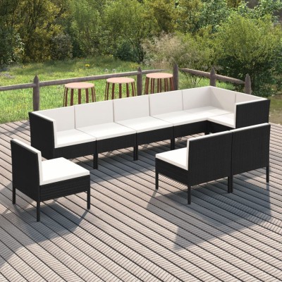 Garden set with cushions, 9...