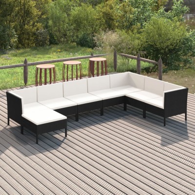 Garden set with cushions, 8...