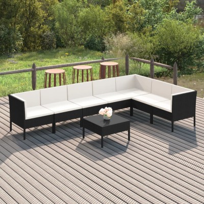 Garden set with cushions, 8...