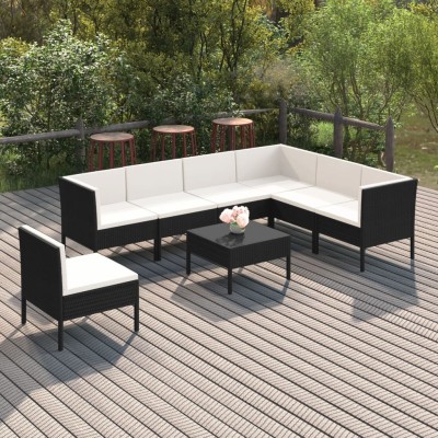 Garden set with cushions, 8...