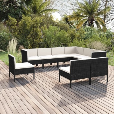 Garden set with cushions, 9...