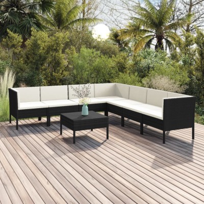 Garden set with cushions, 8...