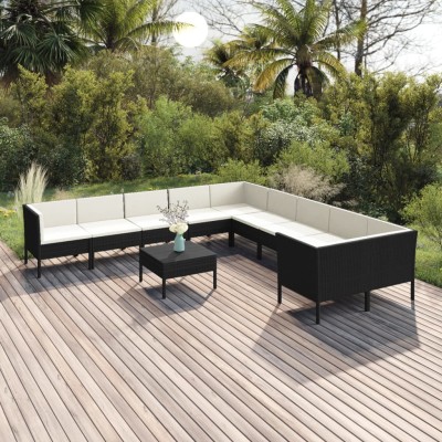 Garden set with cushions,...