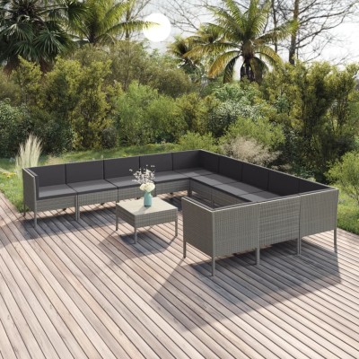 Garden set with cushions,...