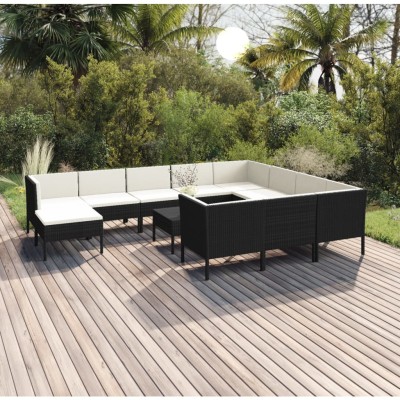 Garden set with cushions,...