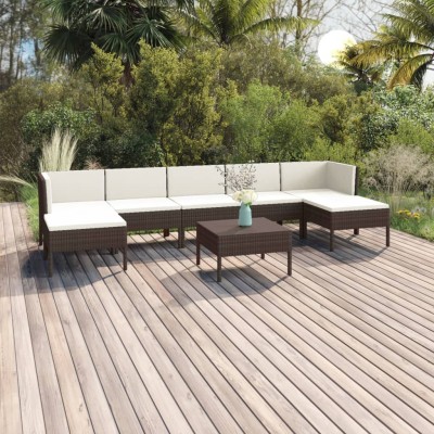 Garden set with cushions, 8...