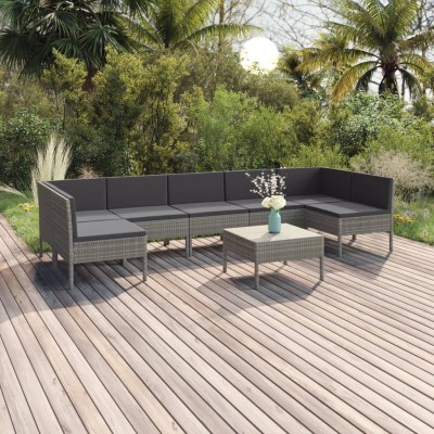 Garden set with cushions, 8...