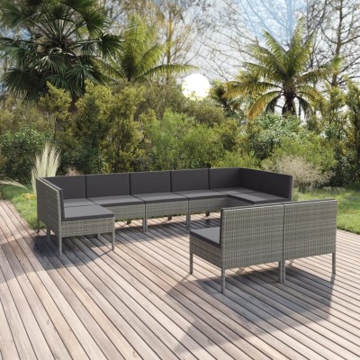 Garden set with cushions, 9...