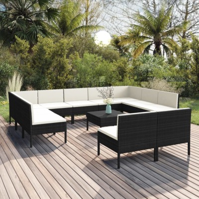 Garden set with cushions,...