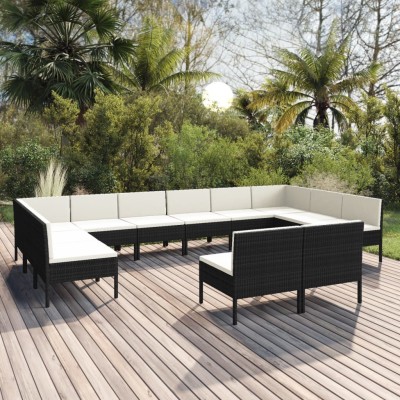 Garden set with cushions,...