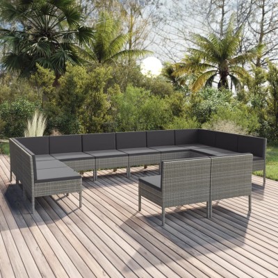 Garden set with cushions,...