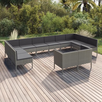 Garden set with cushions,...