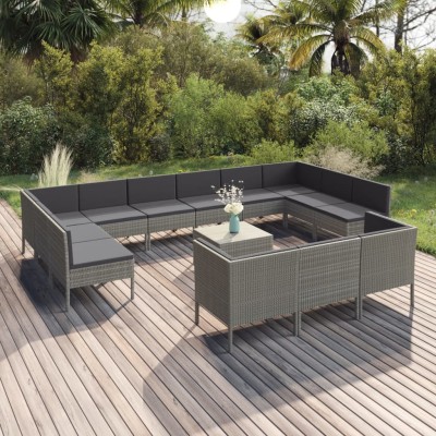 Garden set with cushions,...