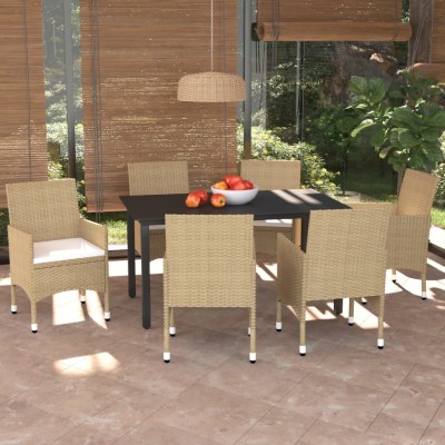 Garden set with cushions, 7...