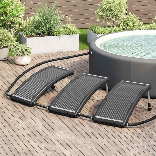 Solar pool heating panels, 3 pcs.