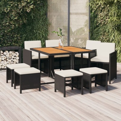 Garden set with cushions, 9...