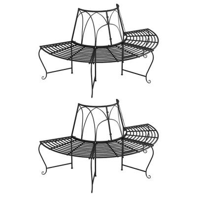 Semi-circular benches...