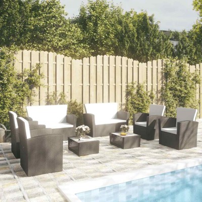 Garden set with cushions, 8...