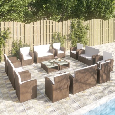 Garden set with cushions,...