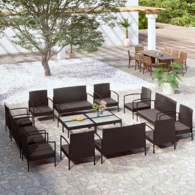 Garden set with cushions,...