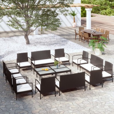 Garden set with cushions,...