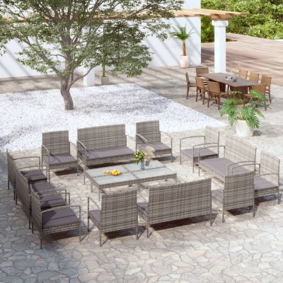 Garden set with cushions,...