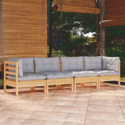 Garden set with gray...